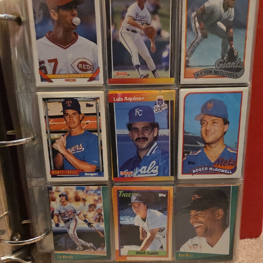 Vintage Baseball Trading Cards Collection